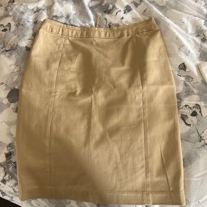 Beige Pencil Skirt